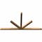 Ekena Millwork Saratoga Timber Gable Bracket, Western Red Cedar, 96"W x 52"H x 3 1/2"D x 3 1/2"F, 13/12 Pitch GBW096X52X0404SAR00SWR - alternate 4